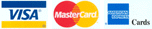 Visa, MasterCard, Amex accepted
