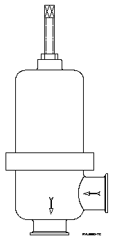 Sanitary relief Valve Quick Clamp Flanges